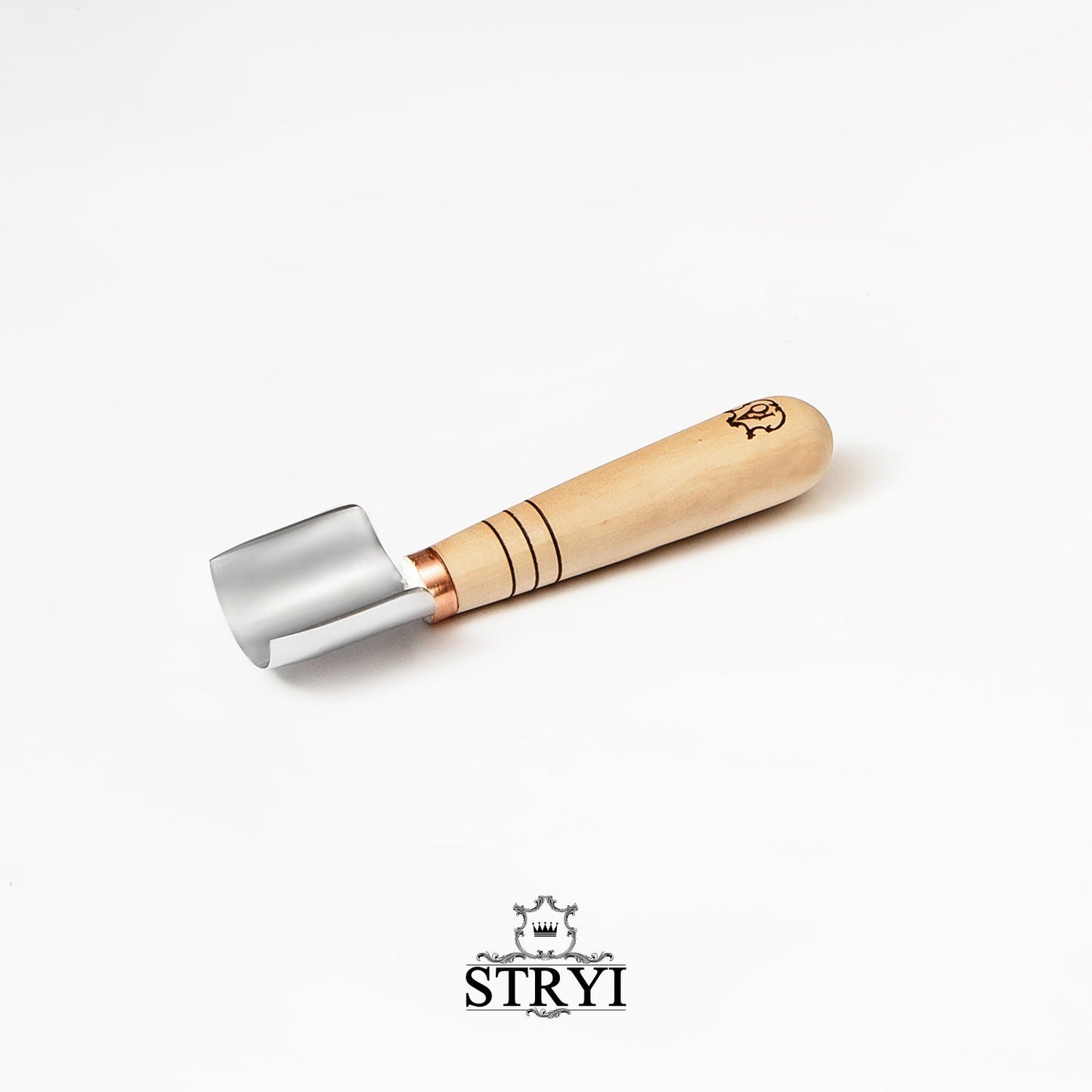 Short semicircular gouges STRYI-AY Profi, Carving gouge straight-beveled, Gouge STRYI