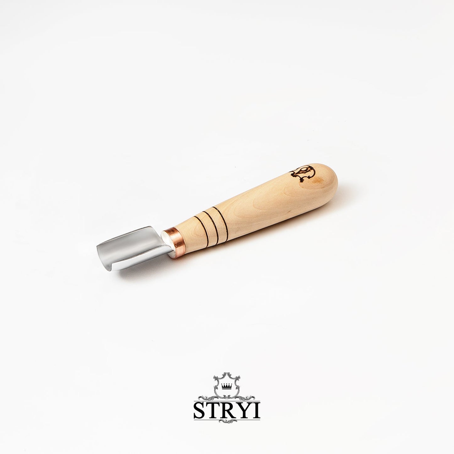 Short semicircular gouges STRYI-AY Profi, Carving gouge straight-beveled, Gouge STRYI