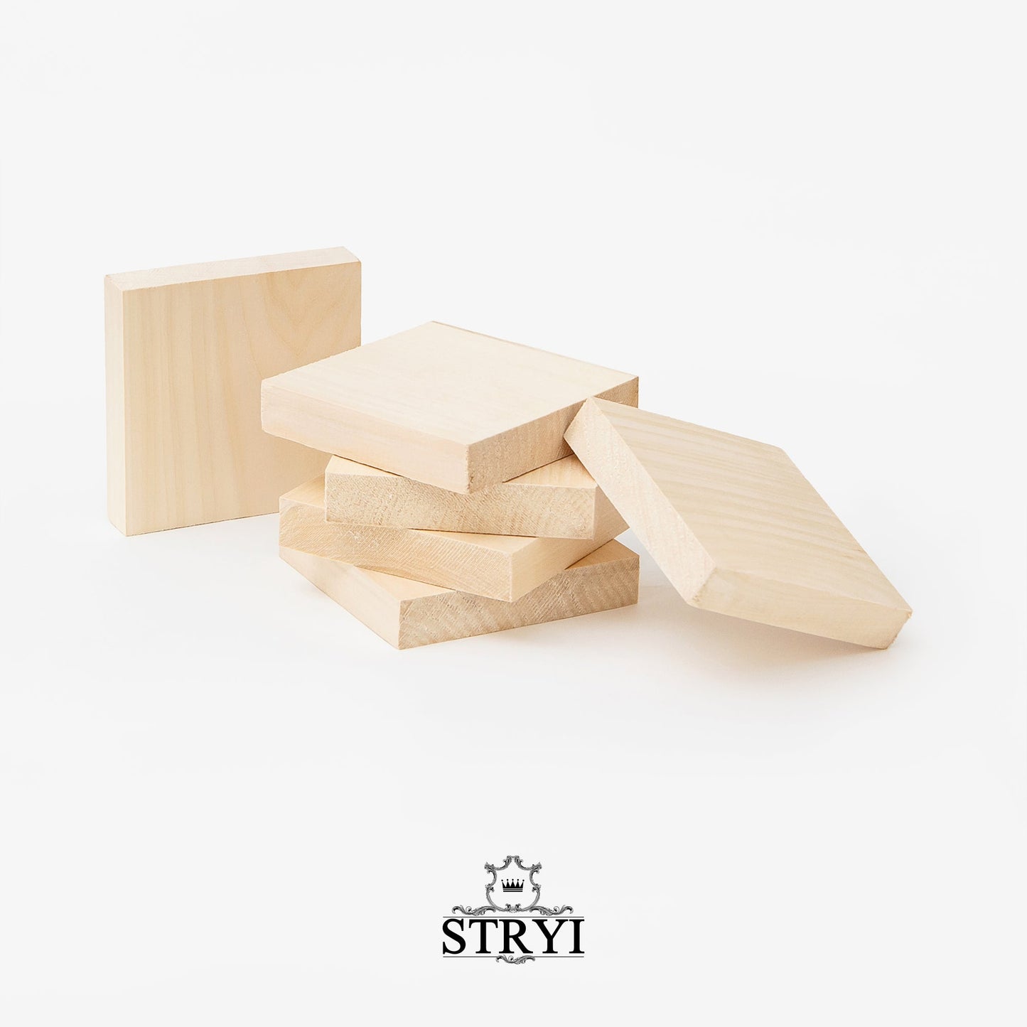 Training basswood board 10*10*2cm for carving, decoration, scrapbooking
