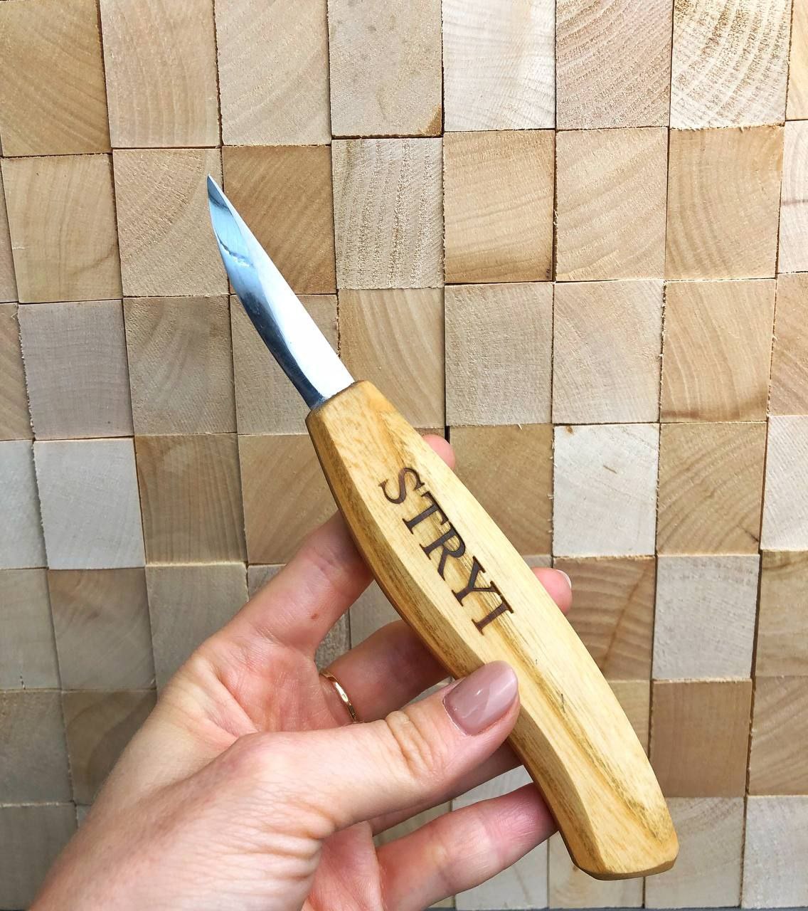 Carving kit for figurines - knife with basswood blank STRYI Start