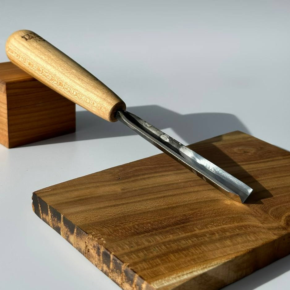 V-parting chisel unpolished , wood carving tools STRYI Standart, V-tools