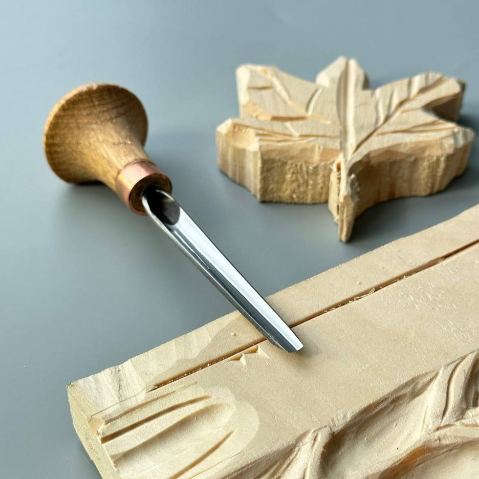 Palm carving tool STRYI Profi #7, Linocut tool, Microcarving, Engraving chisel, Burin