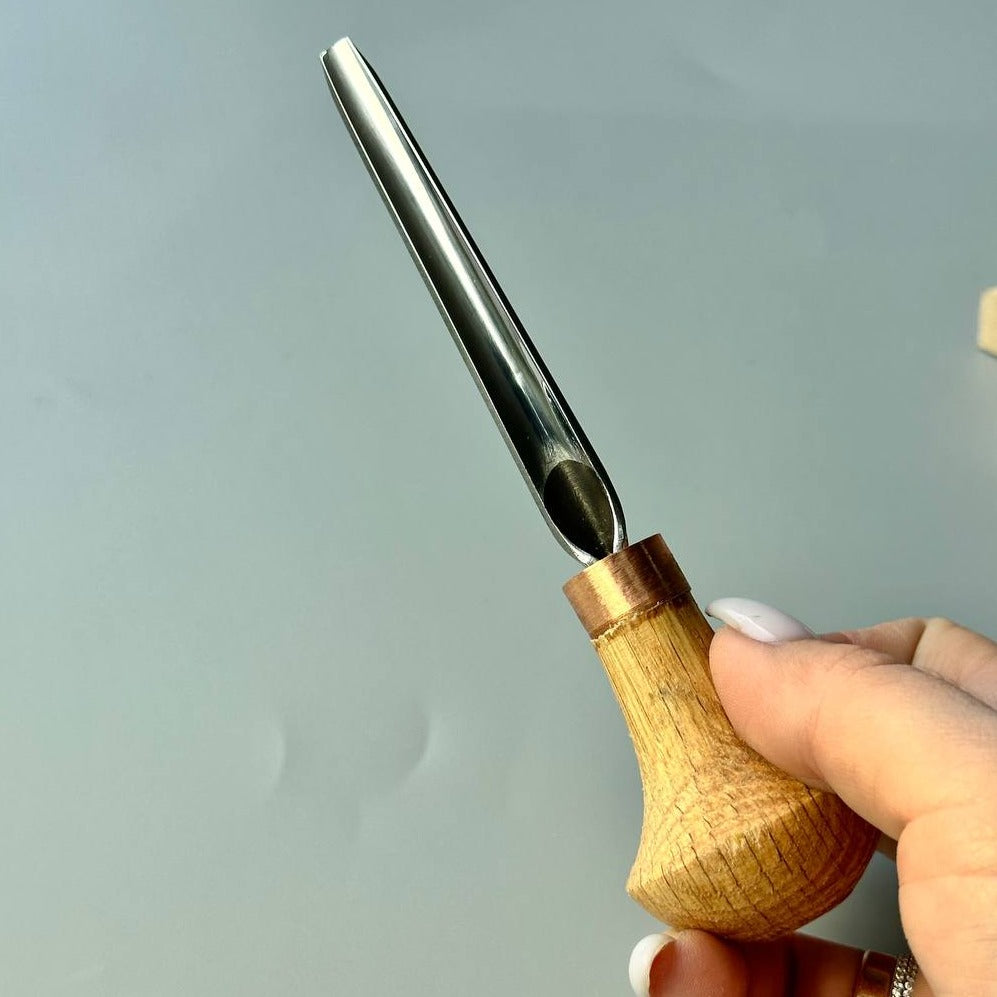 Palm carving tool STRYI Profi #7, Linocut tool, Microcarving, Engraving chisel, Burin