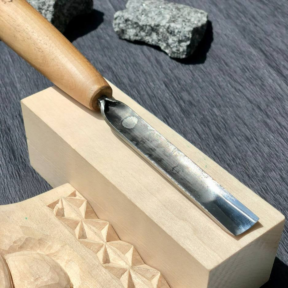 Gouge #5 profile chisel STRYI Standart, Relief carving tool, Gouge