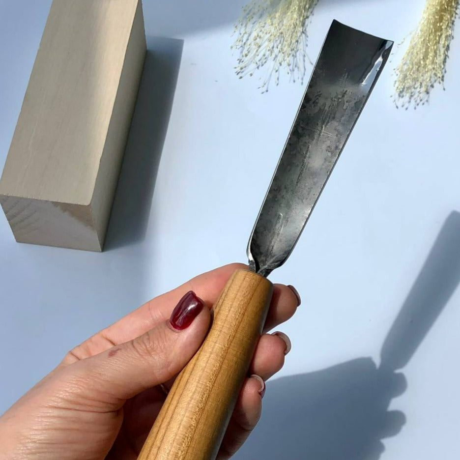 Gouge #5 profile chisel STRYI Standart, Relief carving tool, Gouge