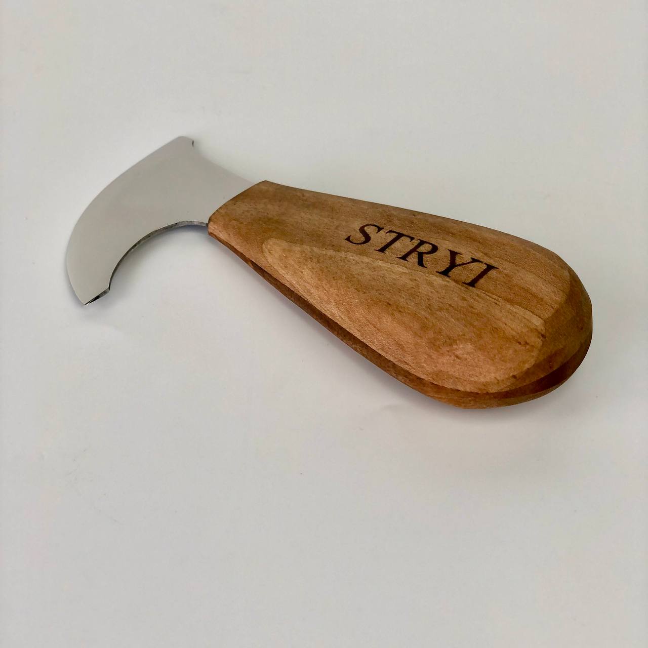 Unique Half Leather Blade Knife for Leatherworking STRYI Profi