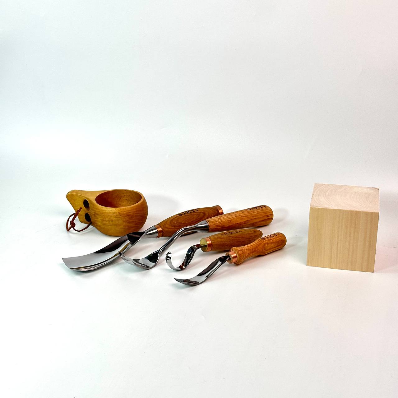 Bowl carving kit, Wood carving kit, Woodworking chisels, Gift for woodworker, Gift for graduation