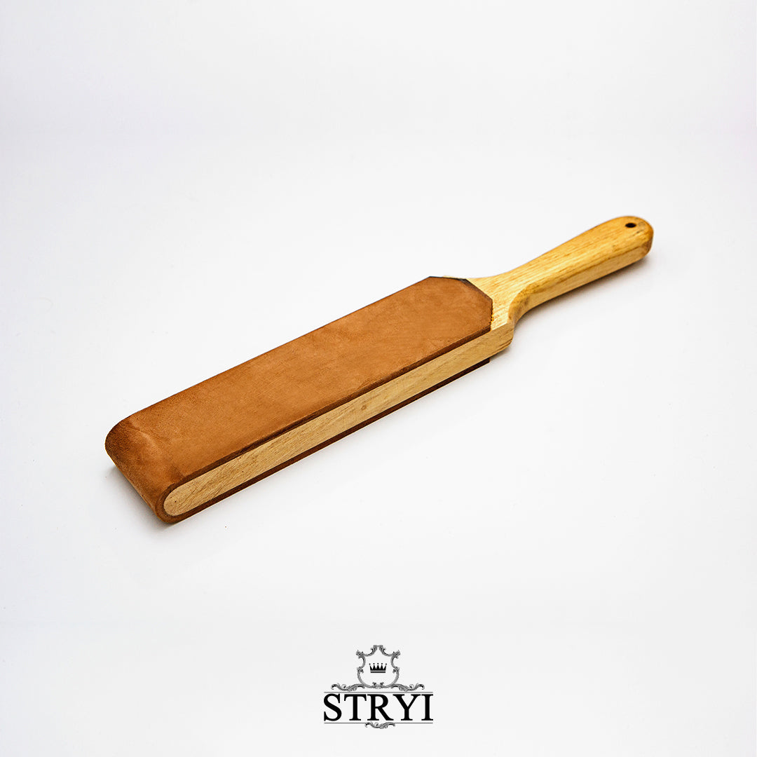 Leather strop double sided for Sharpening, polishing, Finishing knives, Flat chisels