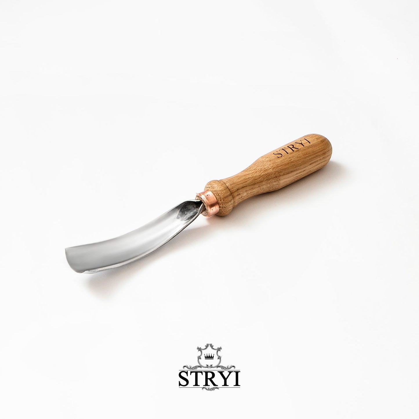 Gouge Long bent chisel STRYI Profi, 8 profile, Woodcarving tools from Manufacturer STRYI