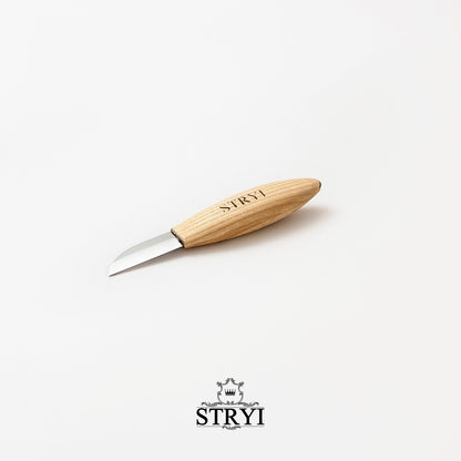 Whittling knife 50mm STRYI Profi, Woodcarving tool, Sloyd knife, Carving knife, Straight blade knife