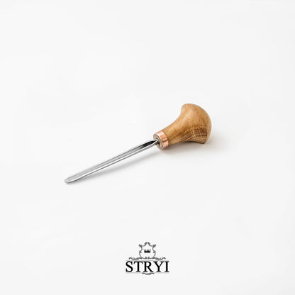 Palm carving V-tool STRYI Profi 60 degrees, Micro carving chisel, Engraving tool, Burin, Graver tool