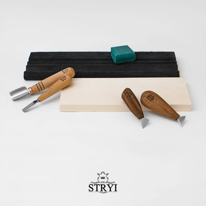 Full toolset STRYI-AY Start for woodcarver, All-inclusive for hobby