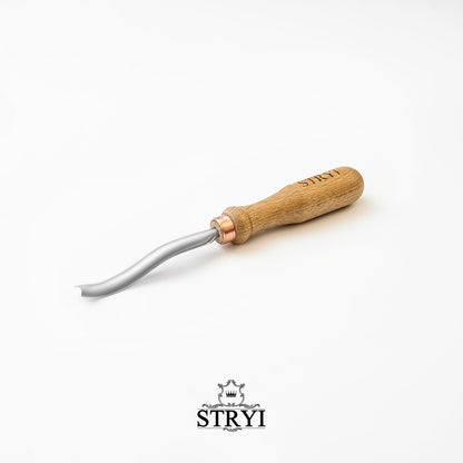 Revers bent gouge STRYI Profi, Carving grapes, Relief carving tools, Back bent gouges