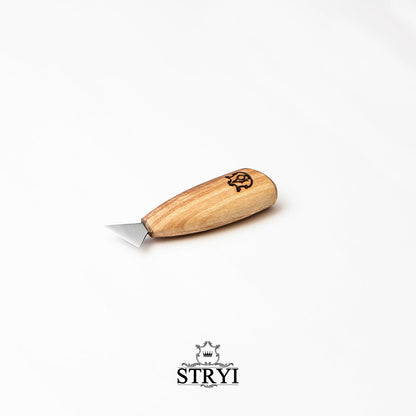 Knife for Сhip carving  25mm (1 in) STRYI-AY Profi, Swallowtail knife from Adolf Yurev, Basic chip tool