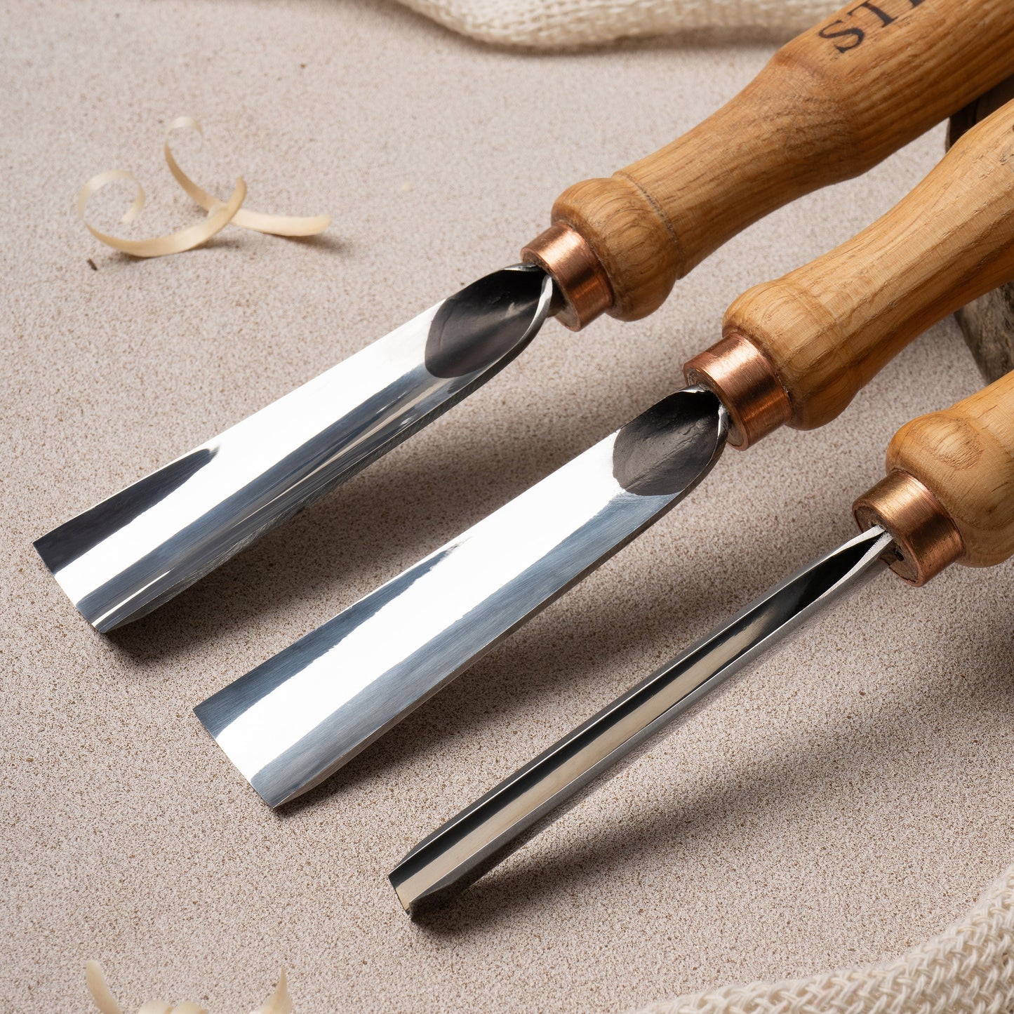 Basic woodcarving tools set for relief carving, 3pcs STRYI Start