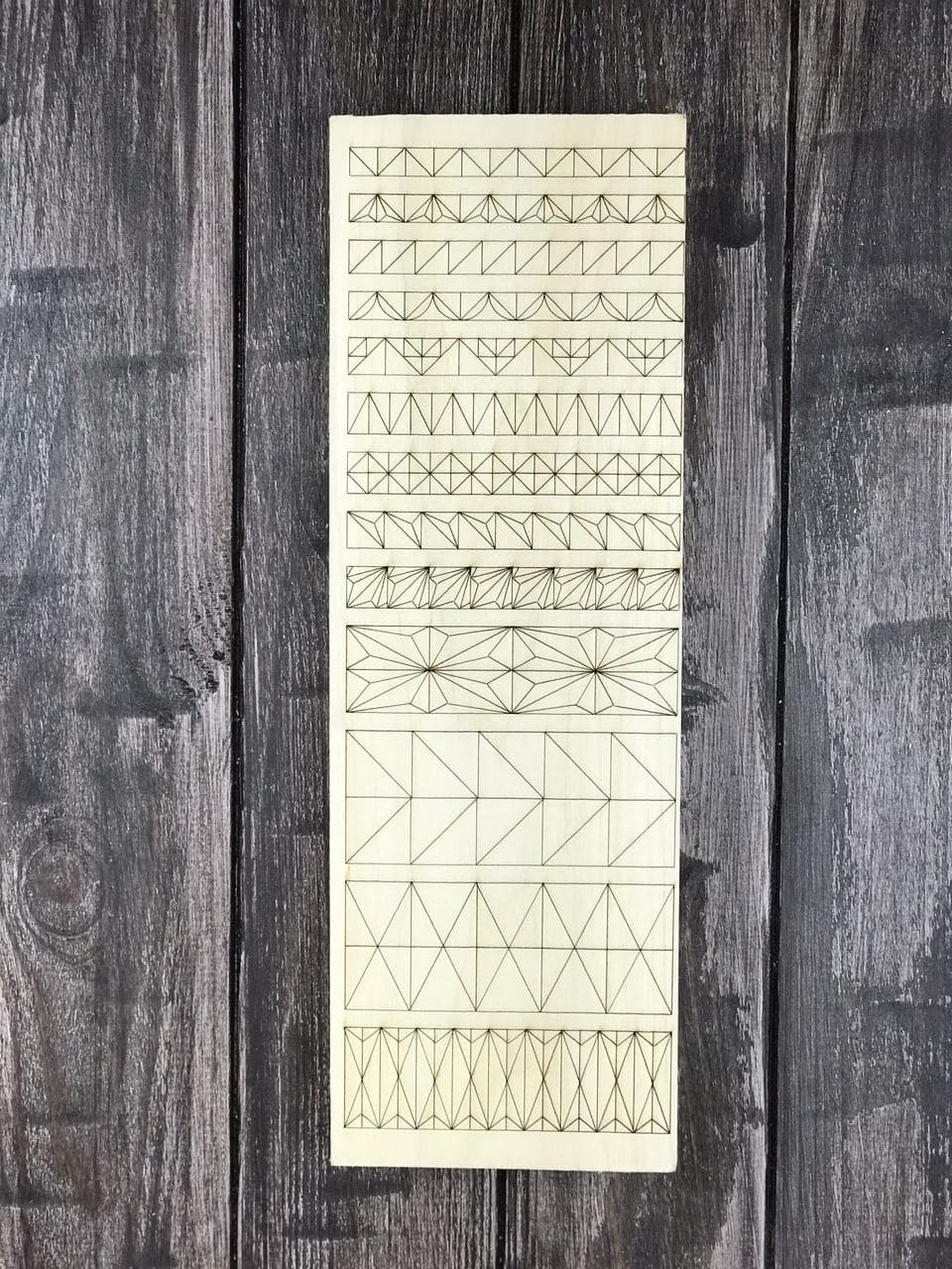 Basswood practice board 30*10cm for beginnerin chip carving, easy learning tutorials and patterns