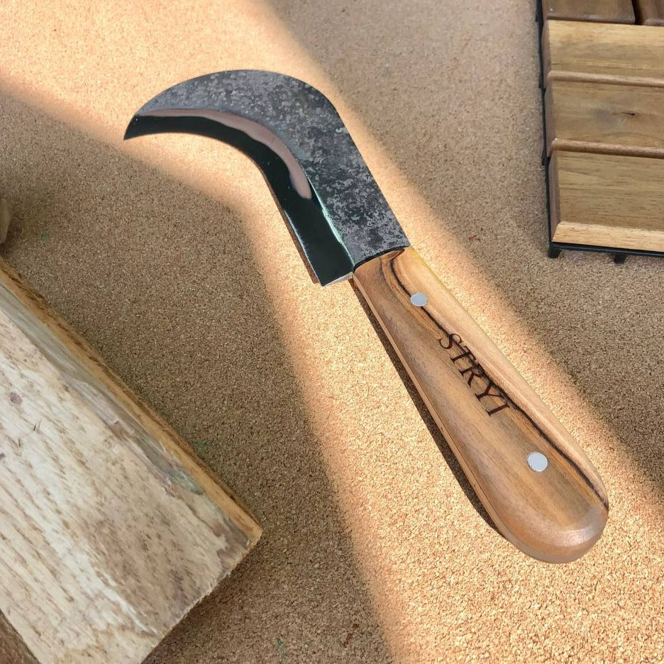 Hand Forget Sickle, Short Blade Machete, Greenwoodworking knife, Husband and Dad Gift, Camping Equipment for Men