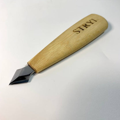 Wood carving knife STRYI Profi, Arrow-shaped, Marking knife, Carpentry knife, Gift for father