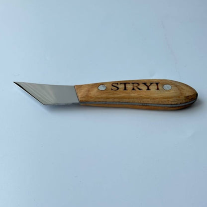 Figured carving knife for woodcarving 40mm STRYI Profi, Whittling knives, Sloyd knives, Knife for wooden jewelry