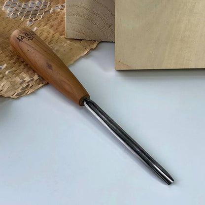 Gouge #9 profile, unpolished woodcarving chisel STRYI Standart