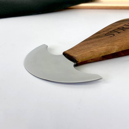 Premium Round Knife for Leatherworking STRYI Profi