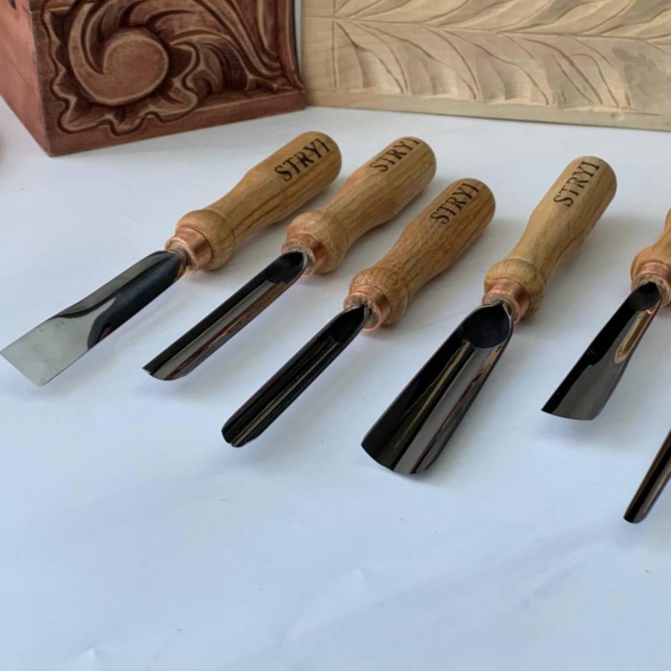 Gouges set, Basic wood carving kit STRYI