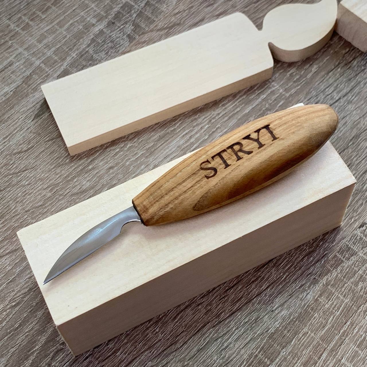 Chip and detailing carving knife 38mm STRYI Profi, Carving knives, Knife for woodcarving