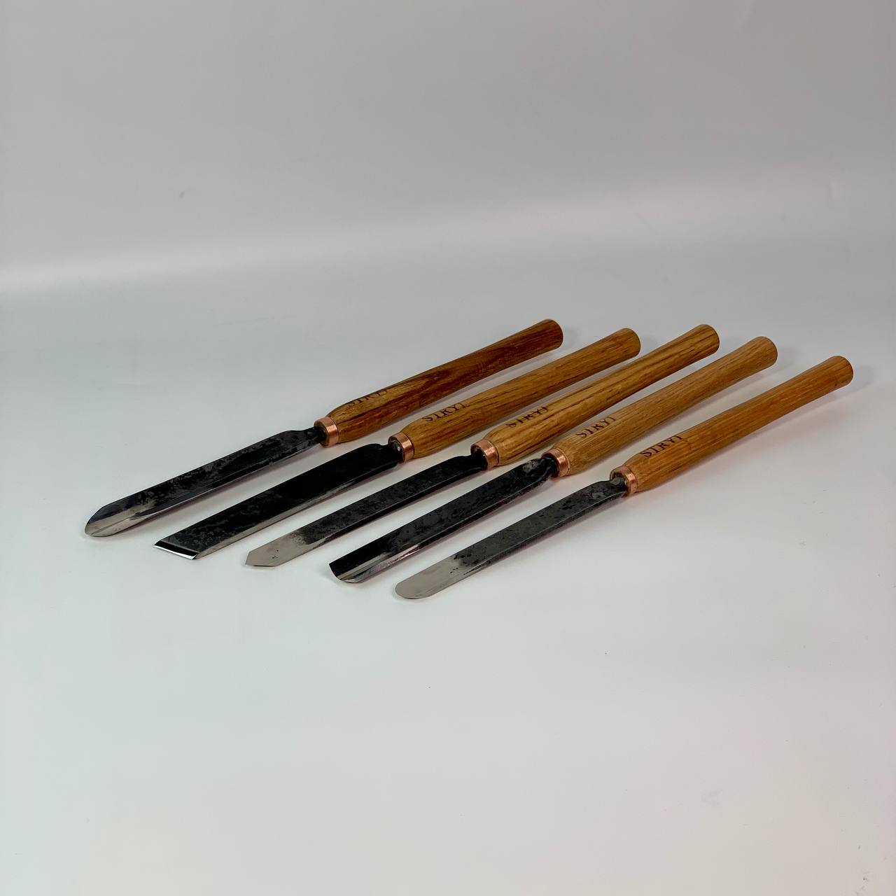 Wood turning tools set STRYI Standart 5pcs, Іet of lathe tools, Wood turning kit