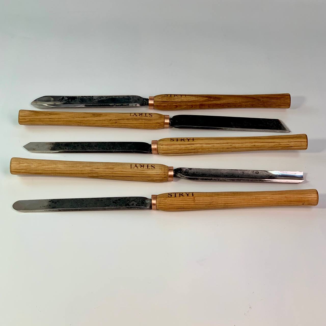 Wood turning tools set STRYI Standart 5pcs, Іet of lathe tools, Wood turning kit