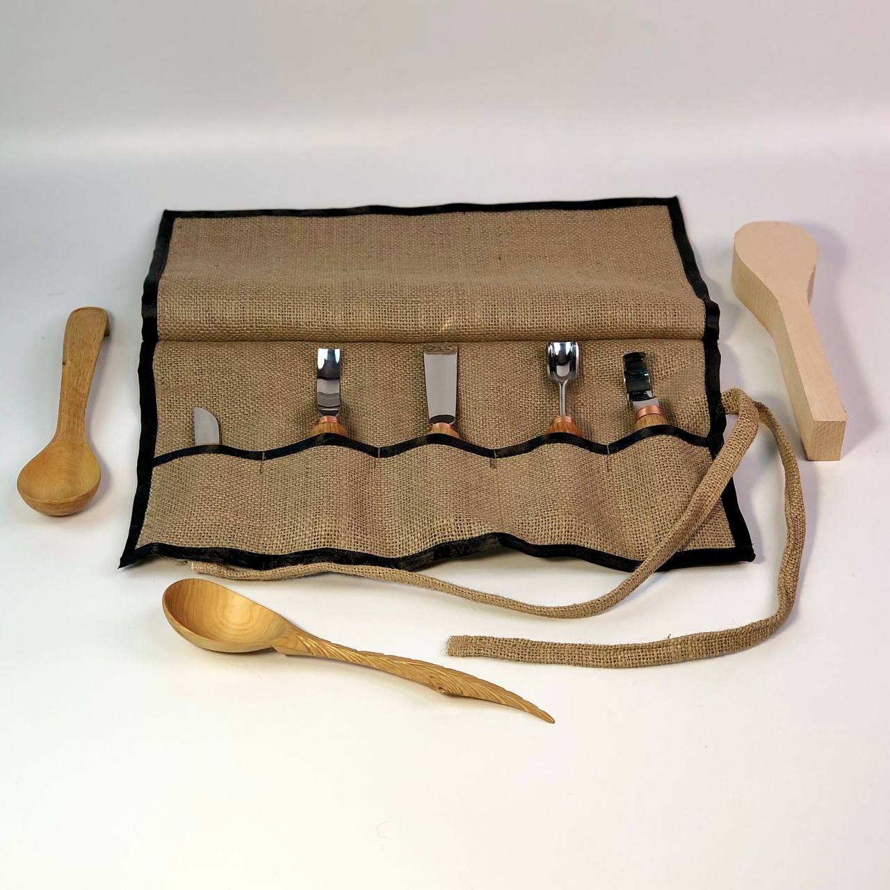 Spoon and kuksa carving kit, Bowl carving set, Stryi carving toolkit