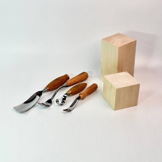 Bowl carving kit, Wood carving kit, Woodworking chisels, Gift for woodworker, Gift for graduation