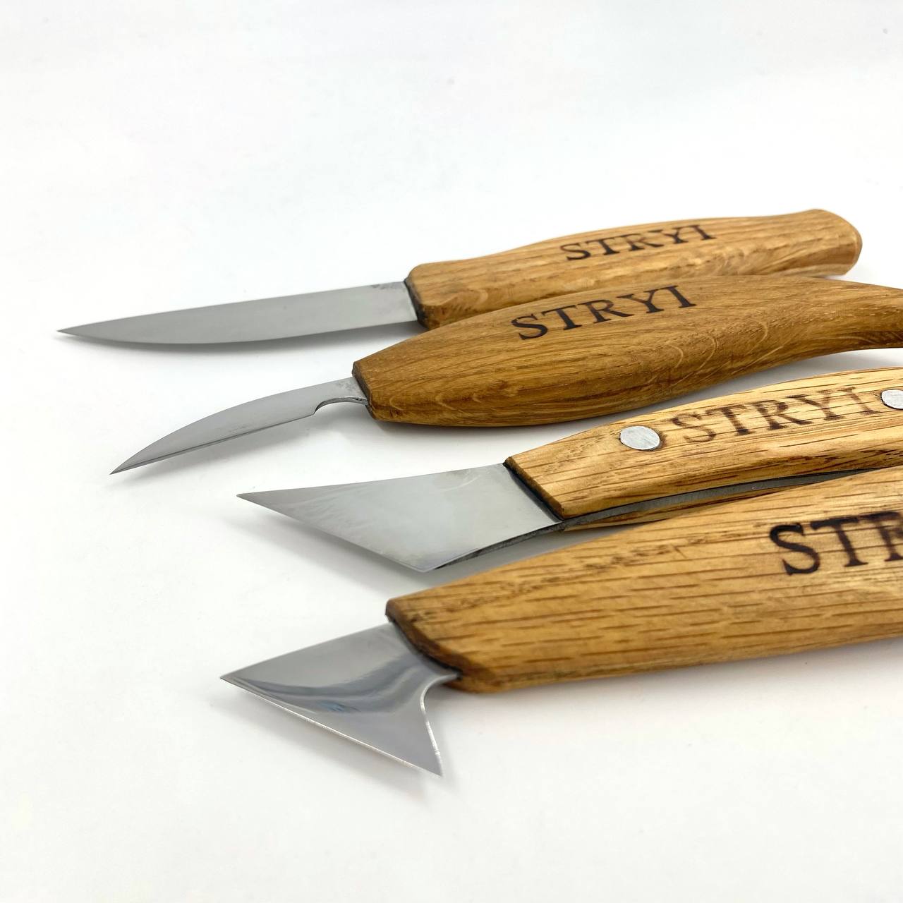 Knives set STRYI Profi 4 pcs for whittling and detailed carving